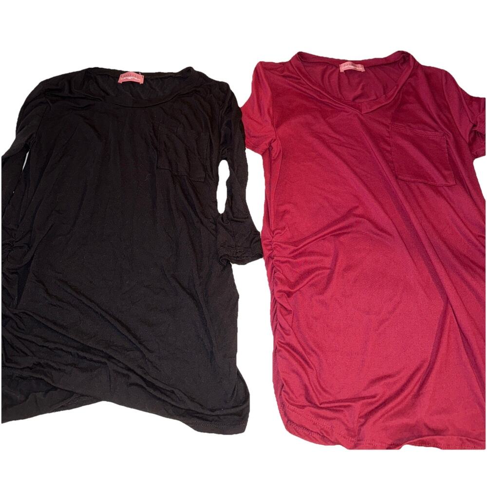 Bundle Of Two Ladies Ragdoll Maternity Tops Size S